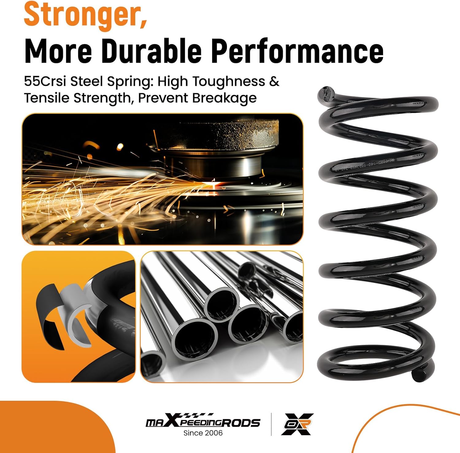 maXpeedingrods 5660 14065822 Front Coil Spring for Chevy S10 1982-1996 Blazer 1983-1993 Camaro 1991-1992 GMC S15 1982-1990 S15 Jimmy 1983-1991 Sonoma 1991-1996 Isuzu Hombre 1996, 2Pc