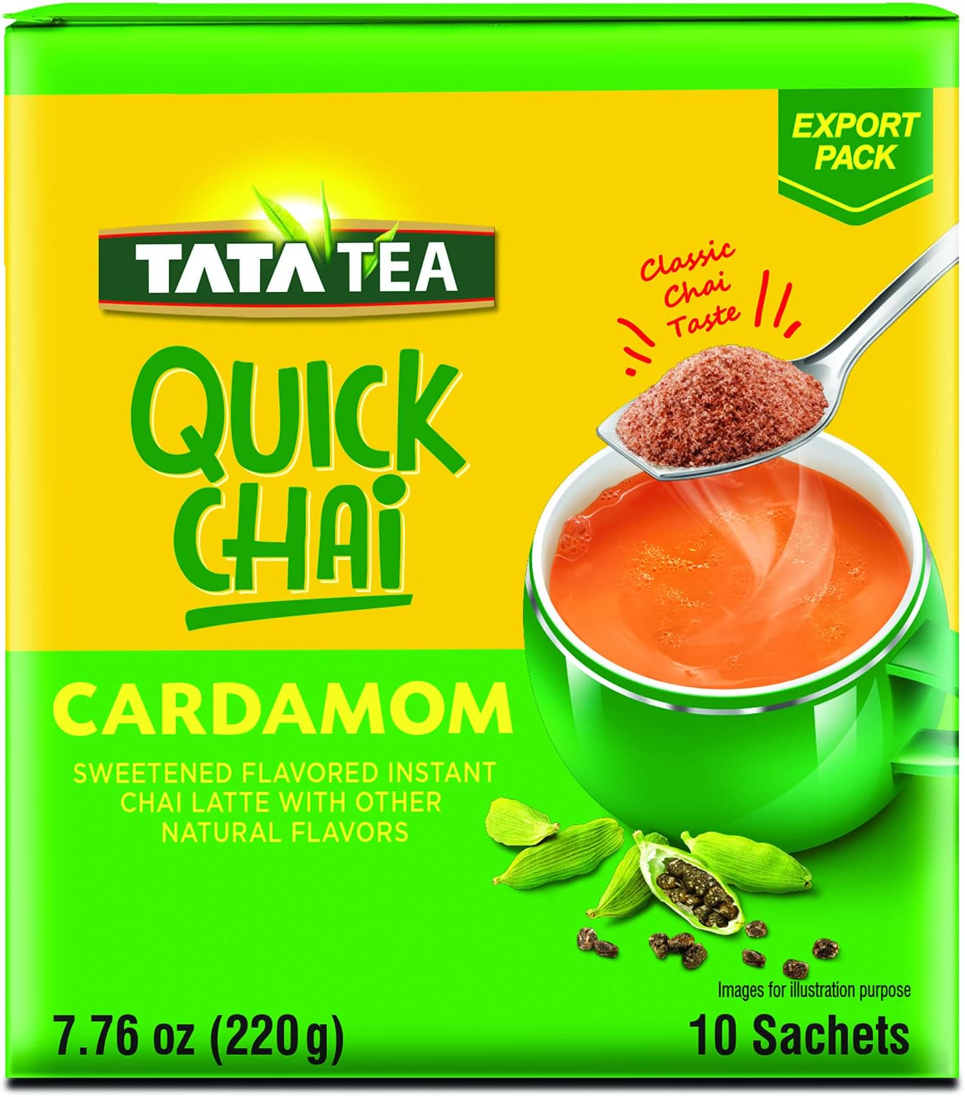 Quick Chai Cardamom, 10 Sachets