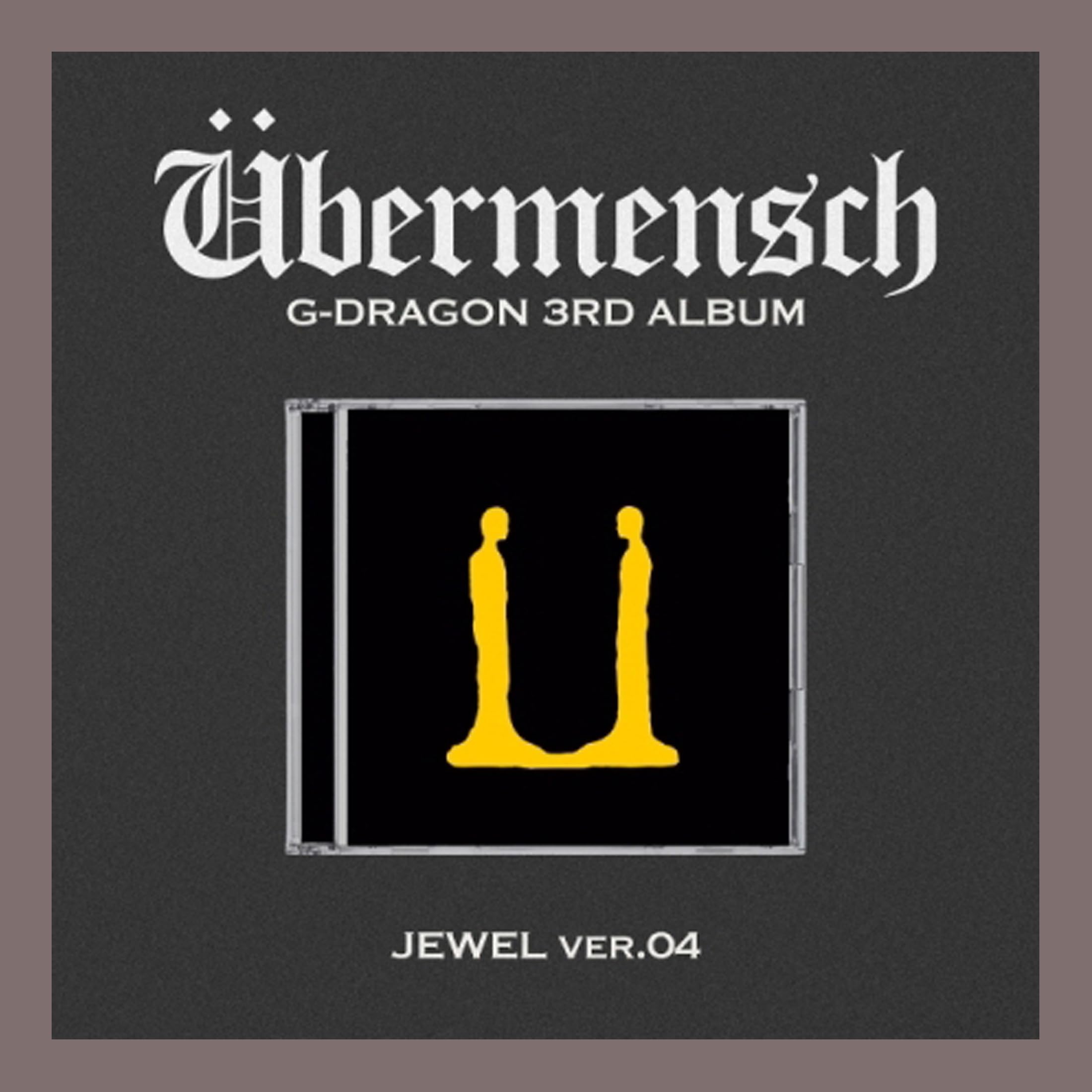 G-DRAGON UBERMENSCH 3ème album JEWEL Ver. 4 résout votre manque de K-Pop physique