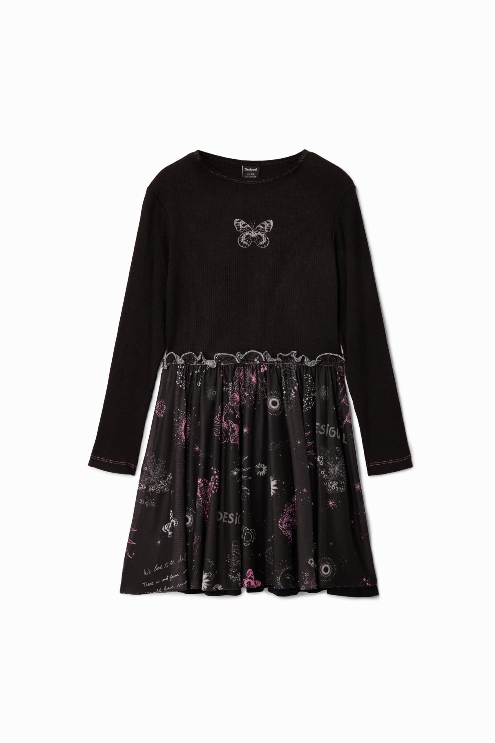 Desigual Mädchen Girl Knit Long Sleeve Dress