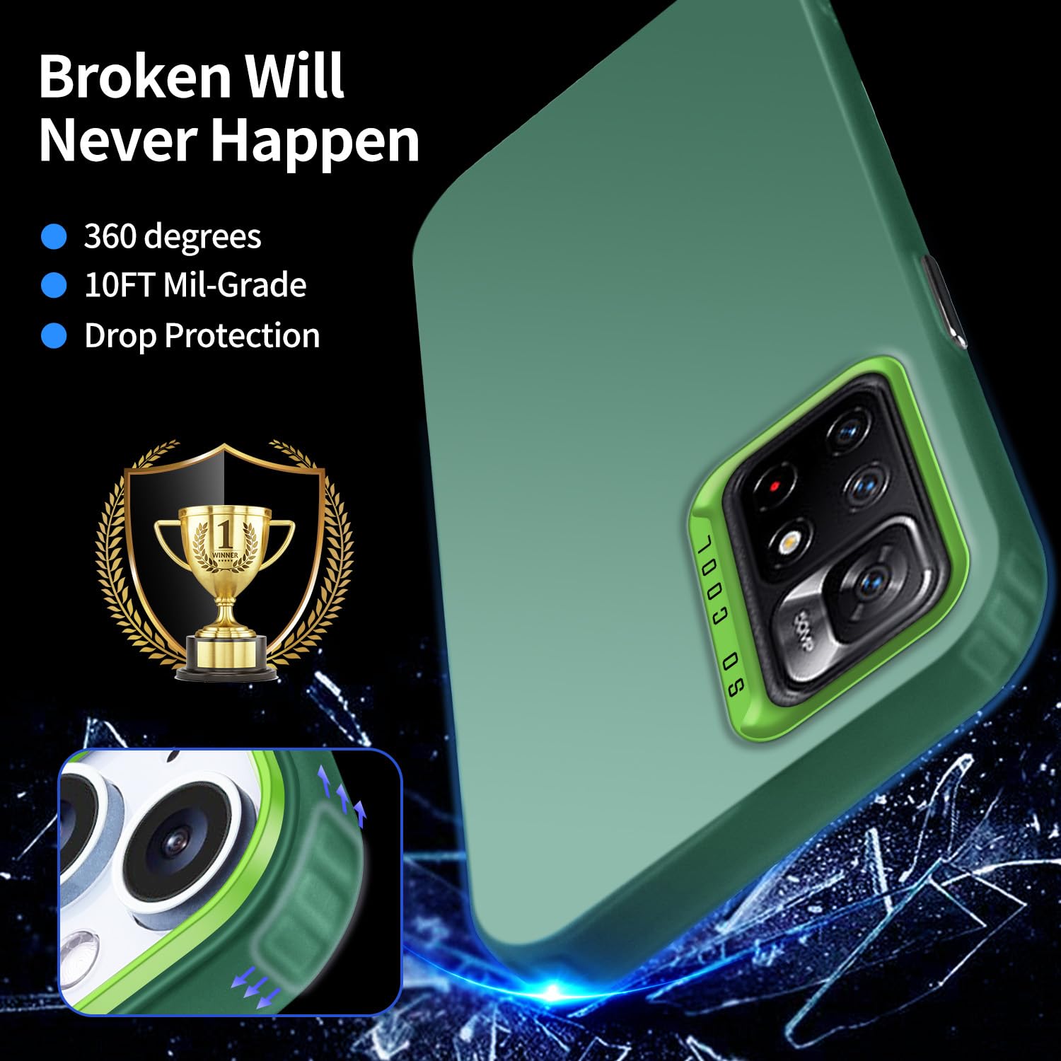 XINYEXIN Cover Per Xiaomi Redmi Note 11S 5G - Custodia Ultra Sottile Viola Opaca - Antigraffio E Antiurto - 4