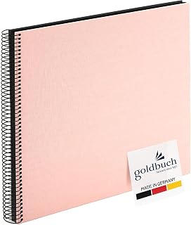 goldbuch 25 522 Spiralalbum Bella Vista Rosé, Fotoalbum 35 x 30 x 2,8 cm