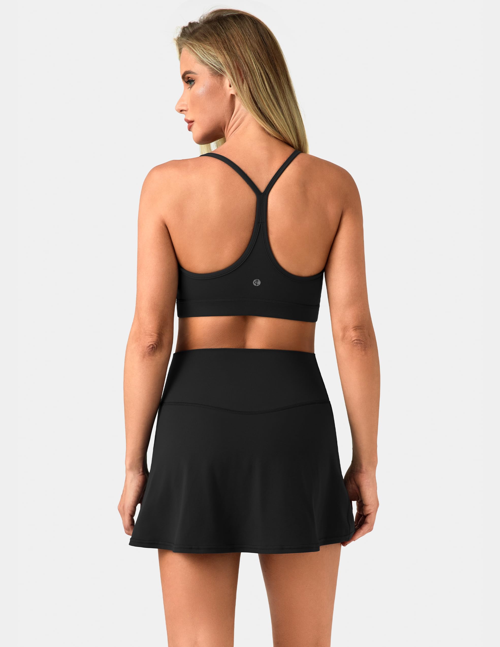 Colorfulkoala Dreamlux Jupe Tennis Femme avec Short Poches Jupe Courte Femme pour Tennis Golf Course Padel