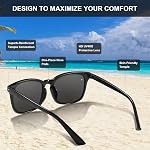 Ougenni Sunglasses for Women Men Vintage HD Vision Women Sunglasses Classic Retro UV Protection Lens