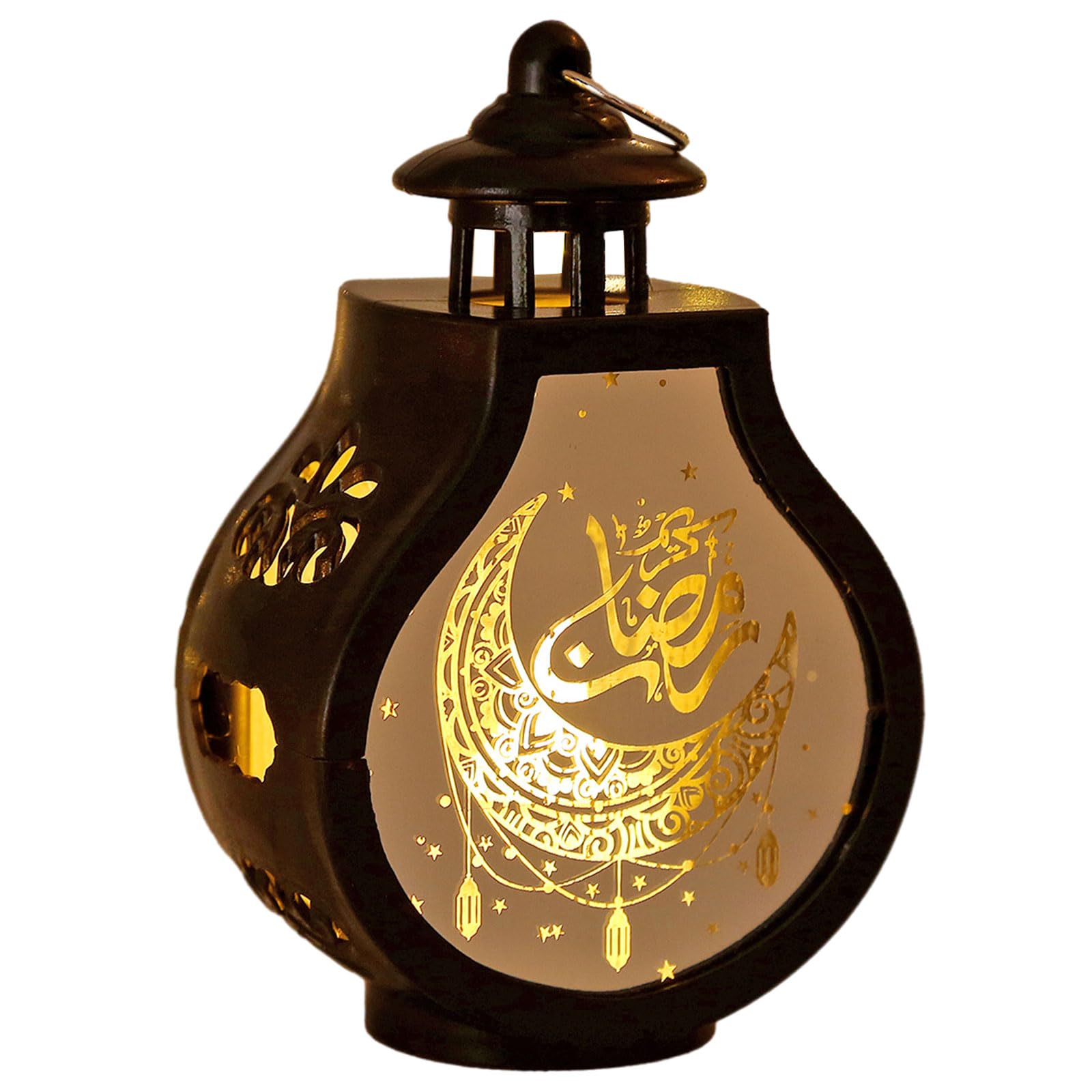 Kalttoy Black Ramadas Decor Lamp Ornament Eidmubarak Led Festival Nightlight Eid Adha Gift Gurbang Ramadas Decoration Festive