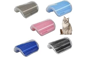 5Pack Self Groomer - Wall Mounted Cat Grooming Brush