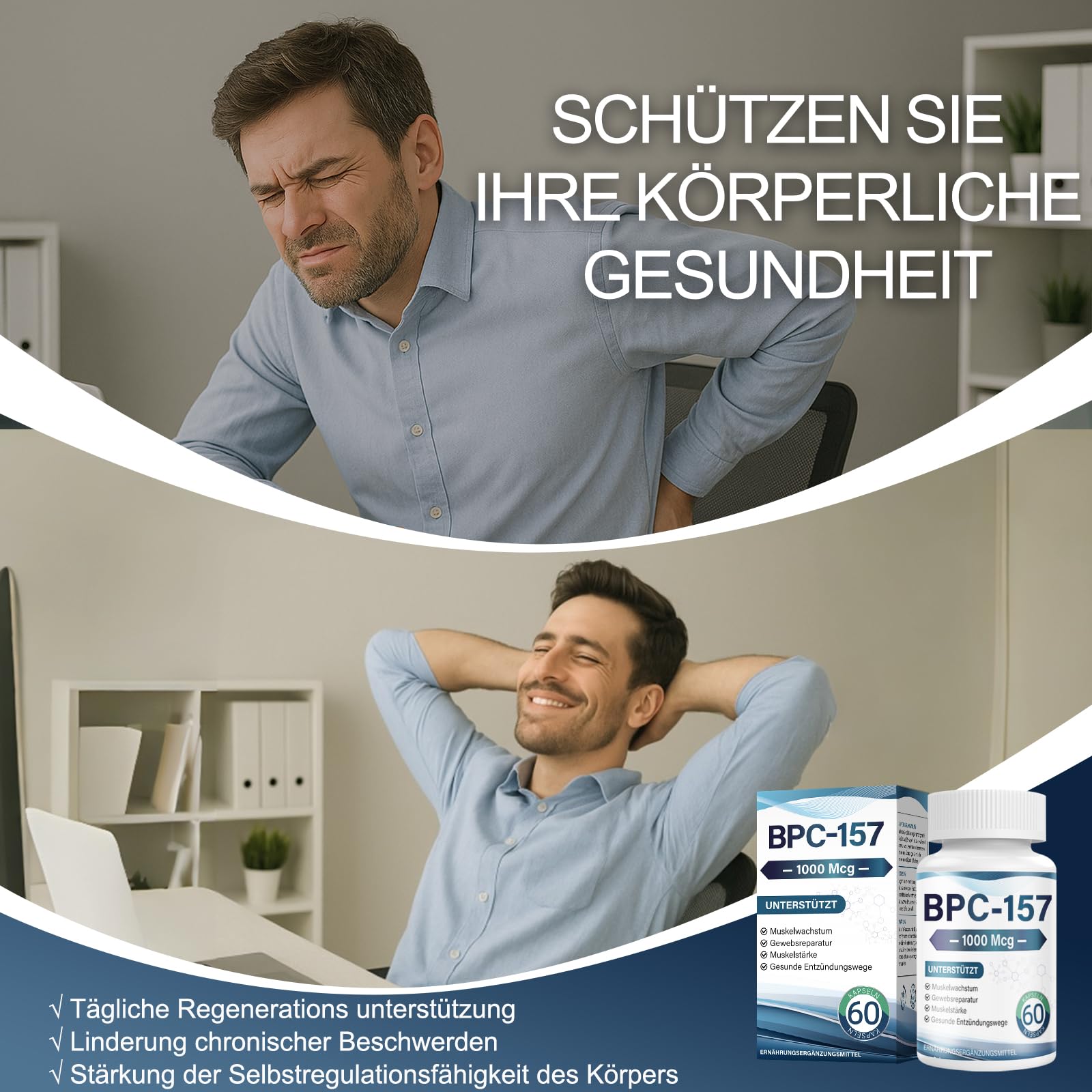 B-PC-157 Capsules - Peptide for Muscle and Regeneration After Training - Non-GMO - Gluten Free - 20 Capsules : Amazon.de: Health & Personal Care B-PC-157 Capsules - Peptide for Muscle and Regeneration After Training - Non-GMO - Gluten Free - 20 Capsules : Amazon.de: Health & Personal Care