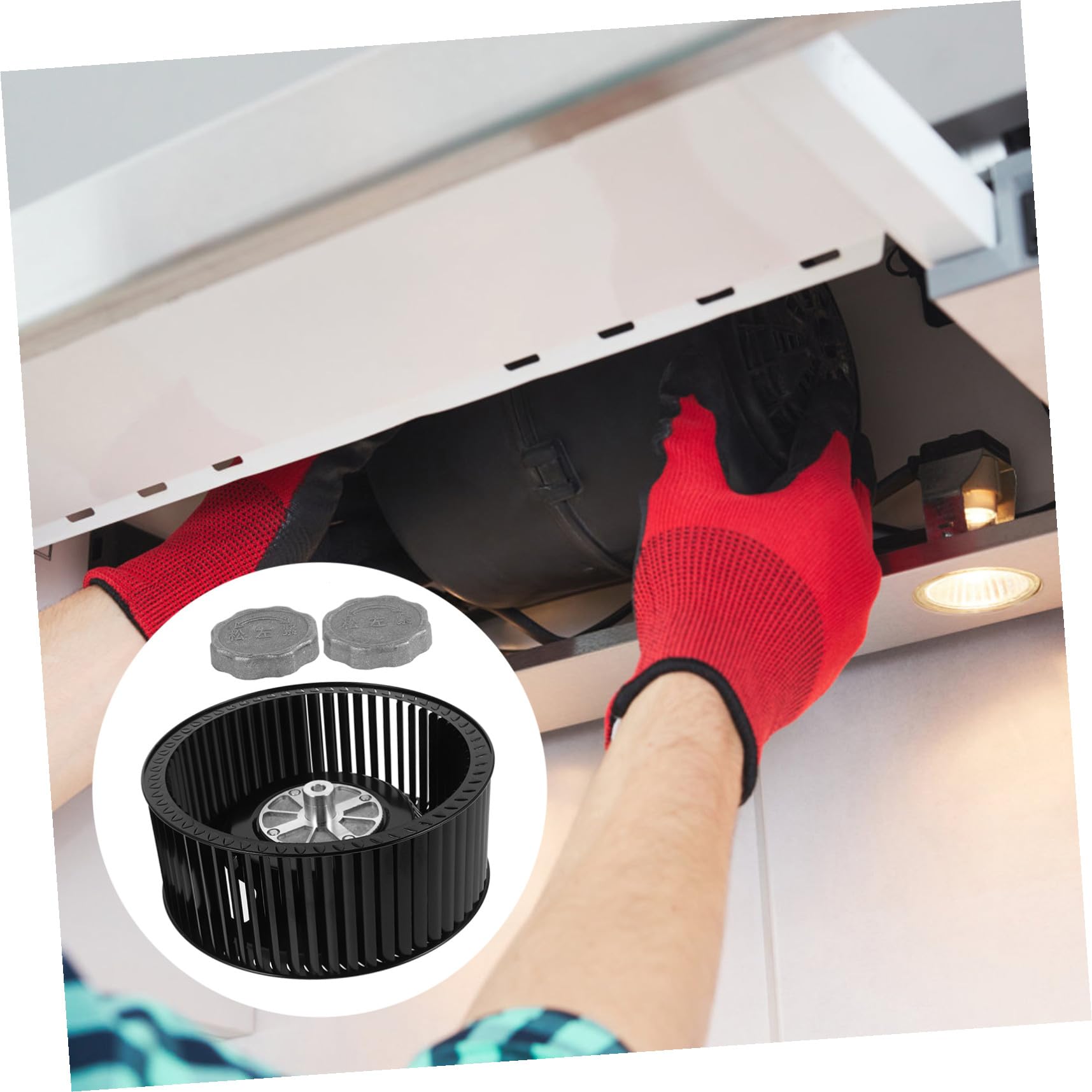 Toddmomy 2piezas Tornillos De Rueda De Ventilador Para Campana Extractora Repuesto De Filtro De Rueda De Soplador Para Limpieza De Campana