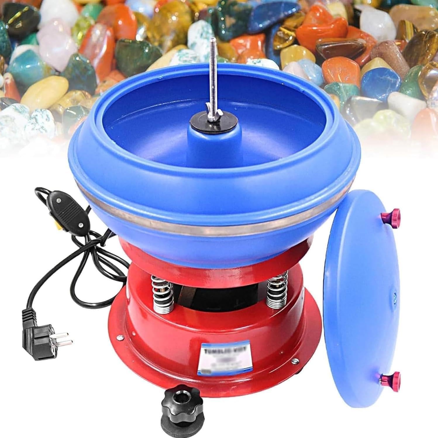 Tambour Vibrant Pour Pierres De 90 W, Machine De Polissage Par Rotation