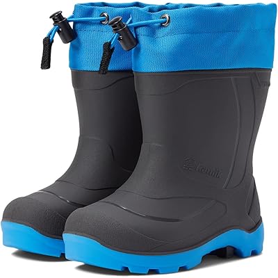 Ботинки Kamik Kids Snobuster 1 (Toddler/Little Kid/Big Kid) charcoal/blue
