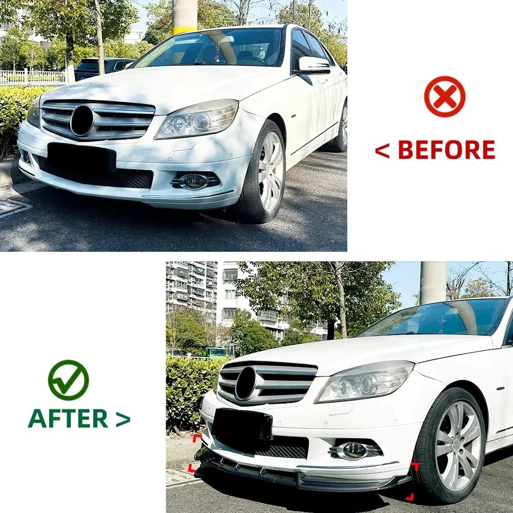 Uniwersalny spoiler Do Benz C-Class W204 Pre 2007-2010 | Przedni Dokładka przedniego zderzaka