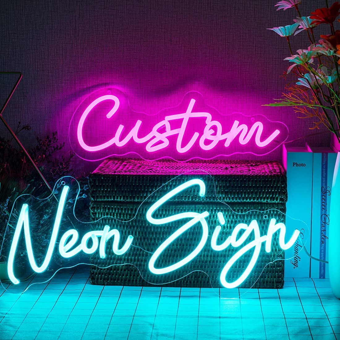 DON'T JUDGE ME customized Neon name Sign | Gaming Room Neon sign | Custom Neon sign board | Custom neon sign board for shop | neon lights for wall decoration (1 Letters Only, Size:- 6 x 6 Inches)