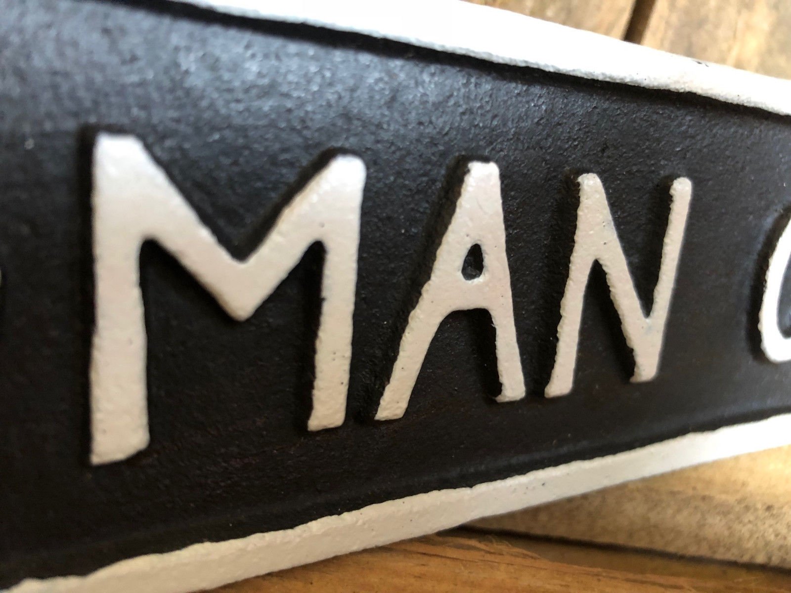 Plaque Publicitaire Vintage Lamborghini, Fonte, Dorée/noire, 22 Cm, Pour Garage Ou Man Cave