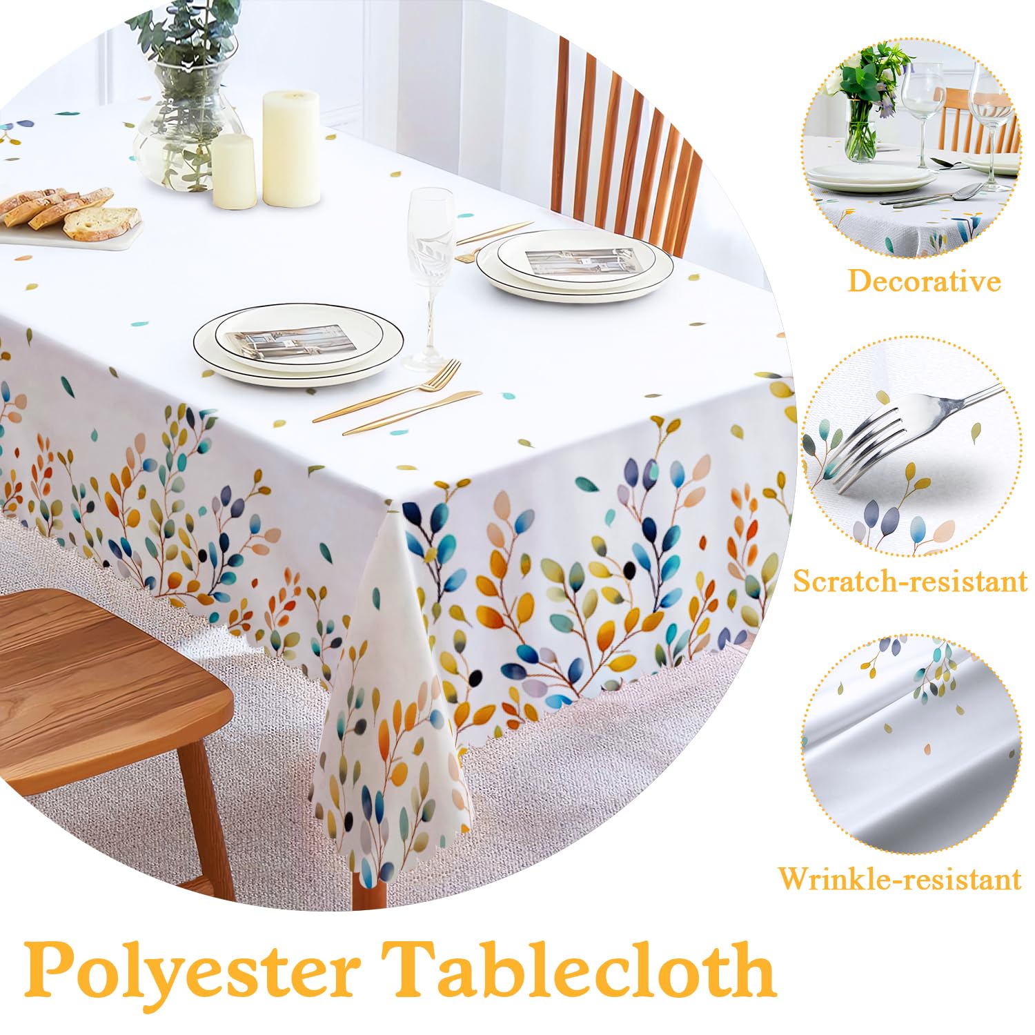 iEvery Eucalyptus Tablecloth Wipe Clean - Image 2
