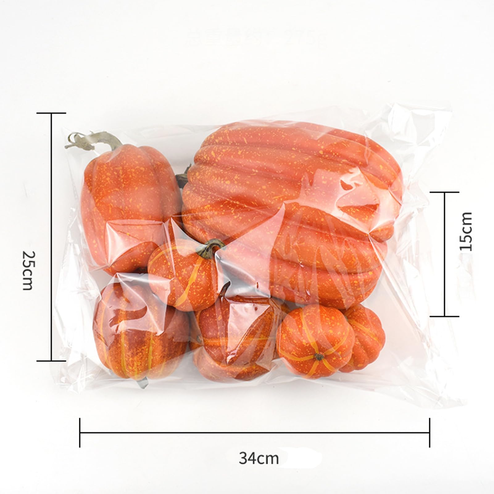Zucche Artificiali 7 Pezzi Zucche Di Schiuma Dimensioni Assortite