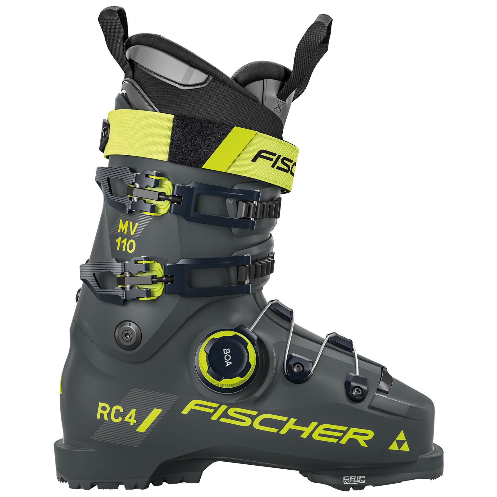FISCHER Botas de esquí alpino RC4 110 MV BOA para hombre, duraderas, cómodas, de apoyo, ajuste anatómico, para deportes de invierno, para esquí avanzado