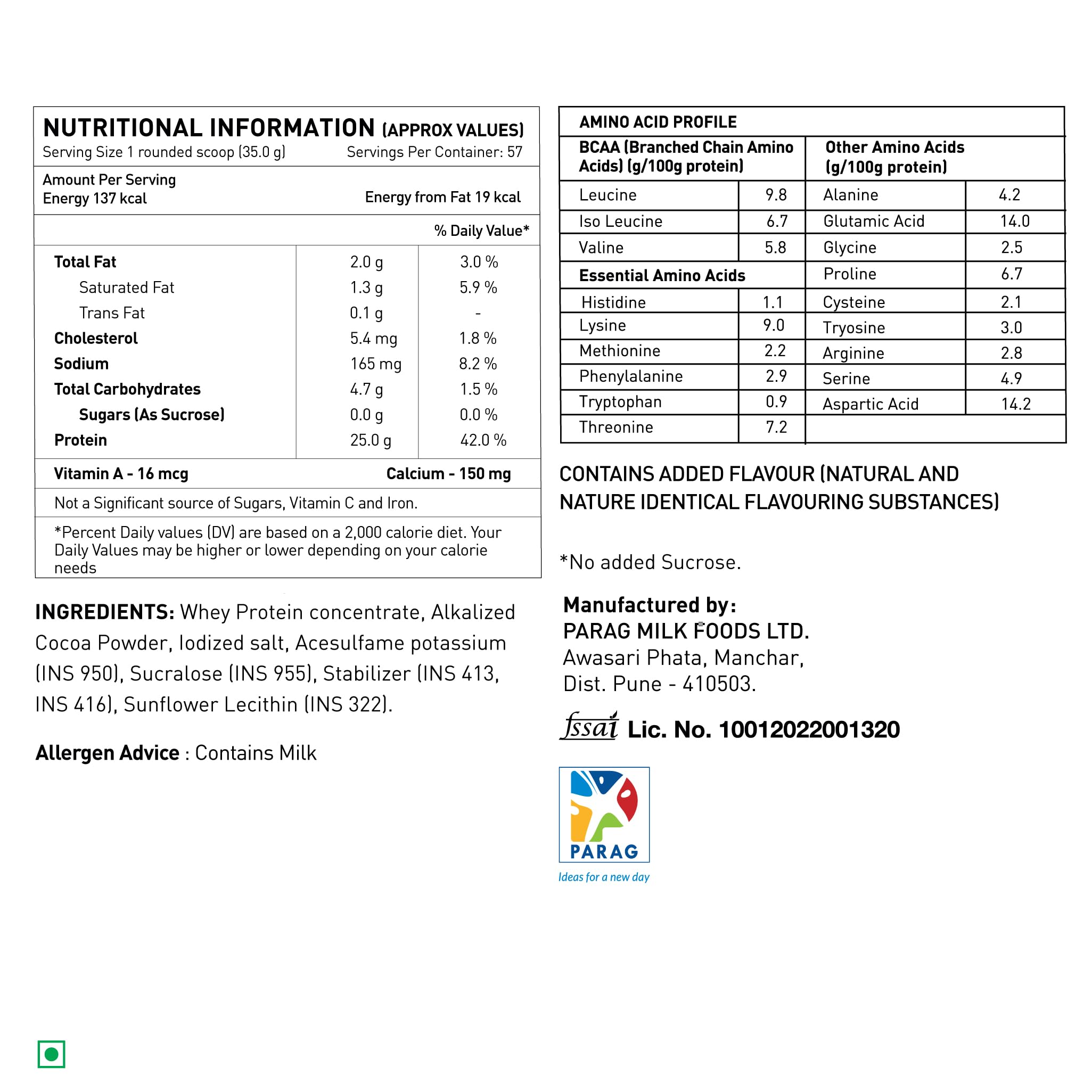 avvatar PERFORMANCE WHEY PROTEIN | 2Kg | Cold Coffee Flavour | 25g Protein | 57 Servings — Amazon image 5