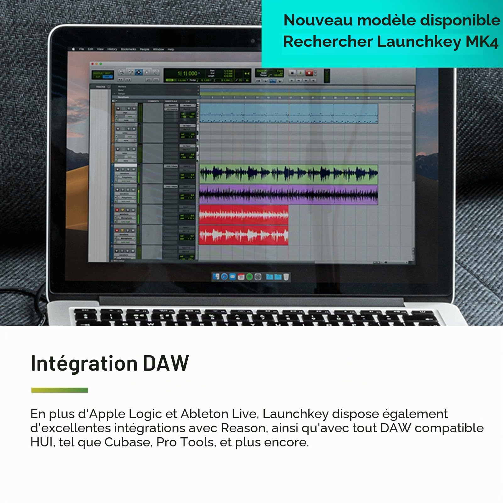 Novation Launchkey 49 [MK3], clavier maître MIDI — intégration parfaite avec Ableton Live. Modes Chord et Scale, et arpégiateur. Tous les logiciels nécessaires à la production musicale.