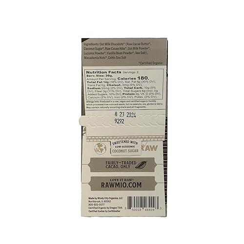 Miniatura 3 de Rawmio Corteza de sal marina de macadmia - 2.12 onzas - Cruda, orgánica, vegana, kosher - Paquete de 2