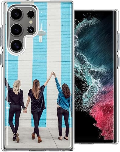 Miniatura 6 de MUNDAZE Funda de teléfono con foto personalizada para Samsung Galaxy S24 Ultra 5G solamente, diseña tu propia funda transparente para hombres y