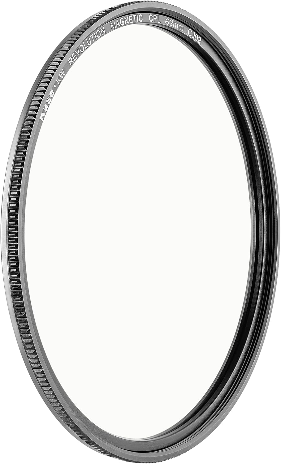 Kase Wolverine Revolution 62mm Magnetic CPL Shockproof Tempered Optical Glass Filter w Silver Ring & Adapter
