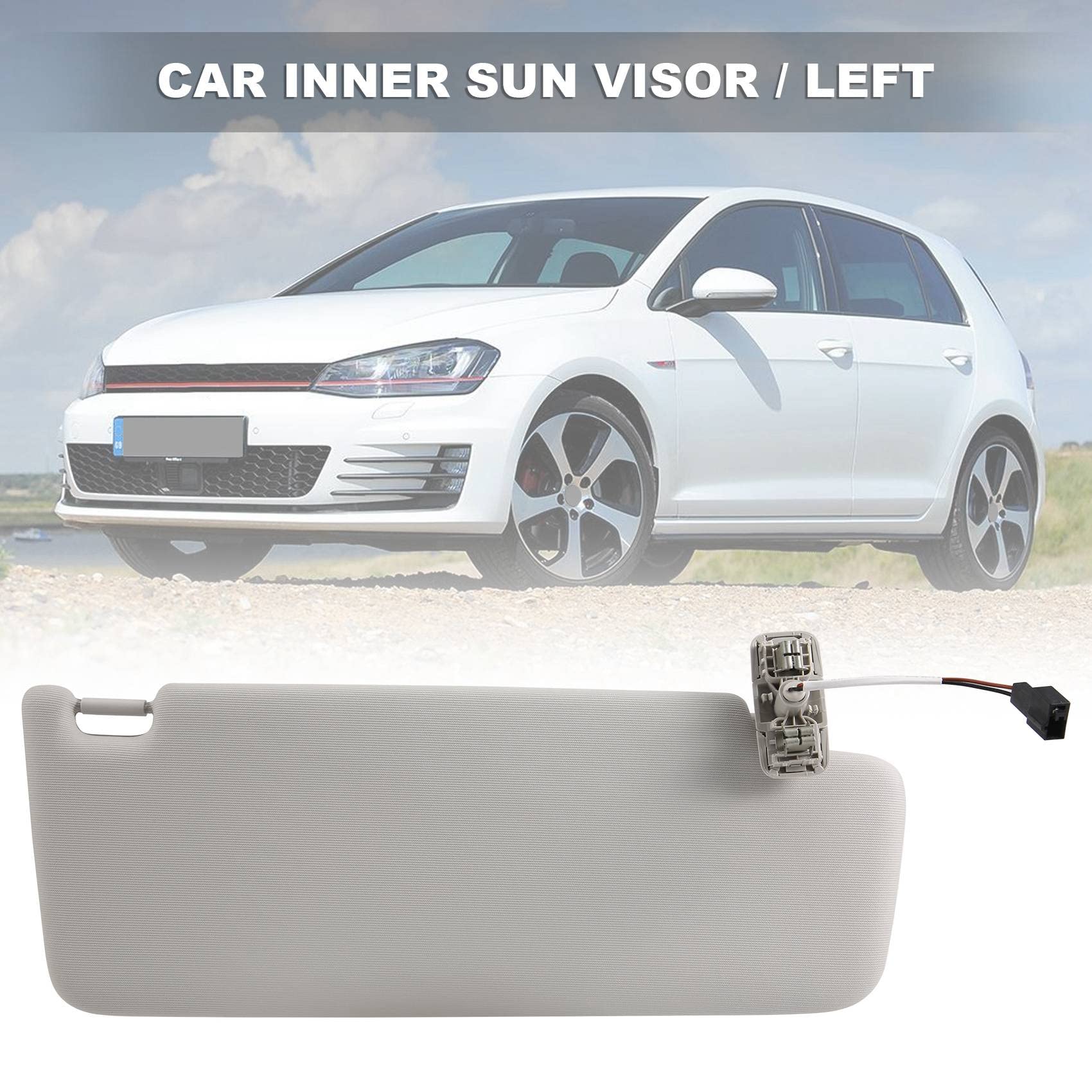 SUNXUE 5GG857551 Pare-soleil de voiture avec miroir de maquillage pour Golf 7 MK7 B8 CC E-Golf gauche