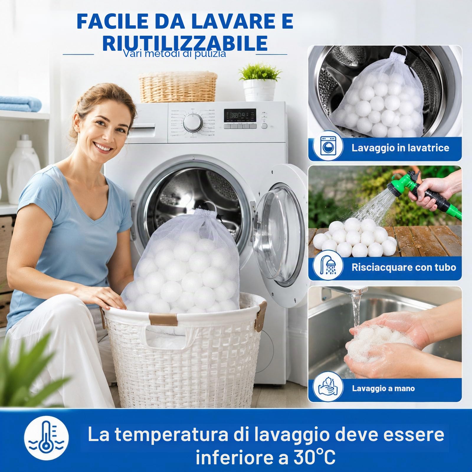 Caroca Filtro Sfere, 1400g Palline Filtro Piscina Sostituisce 50kg di Sabbia, Sfere Filtranti Ultra Leggera