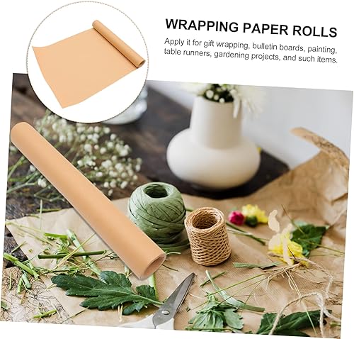 Miniatura 8 de LALAFINA Gift Wrapping Ideas 4 Rolls Kraft Paper Sandwich Multicolor Moving Paper Roll