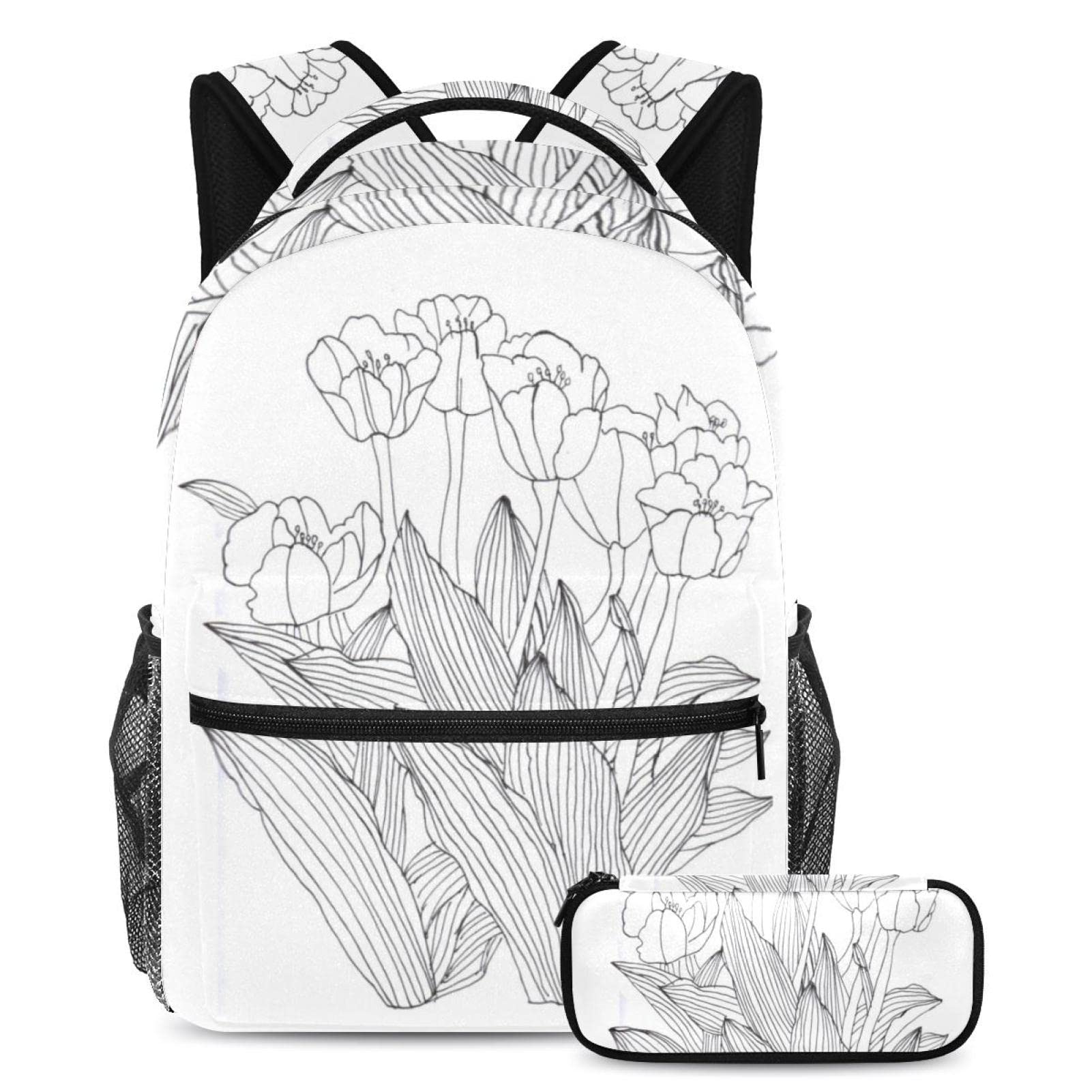 Sac à dos tulipe multicolore idéal pour le collège et les sorties