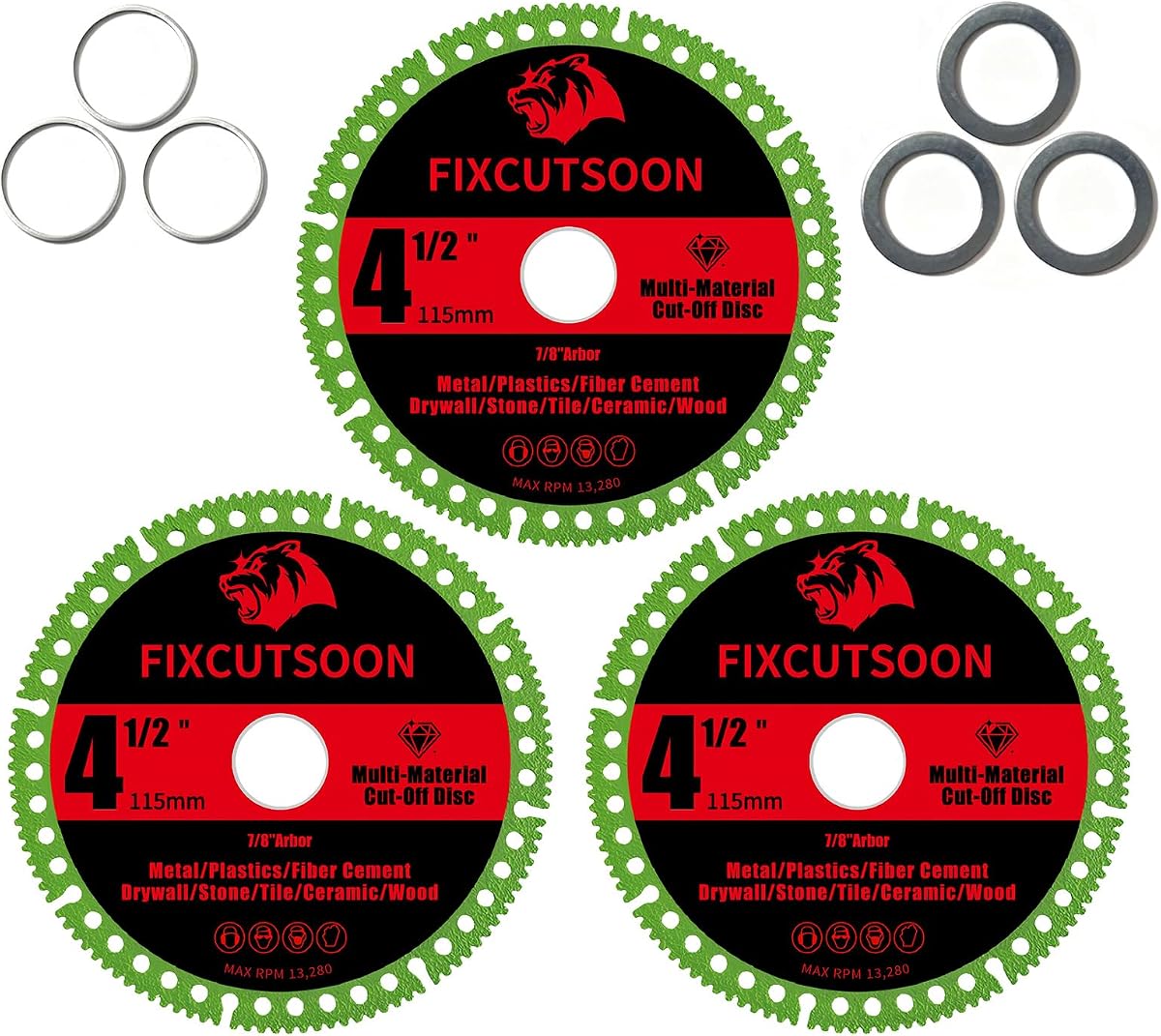 4.5 x 7/8" Indestructible Diamond Cutting Disc for Angle Grinder