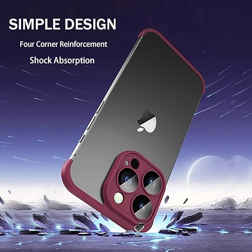 Miniatura 4 de Losin Funda compatible con iPhone 15 Pro, diseño sin bordes, protección de lente de cámara, delgada, ligera, de silicona suave, sin marco, a prueba