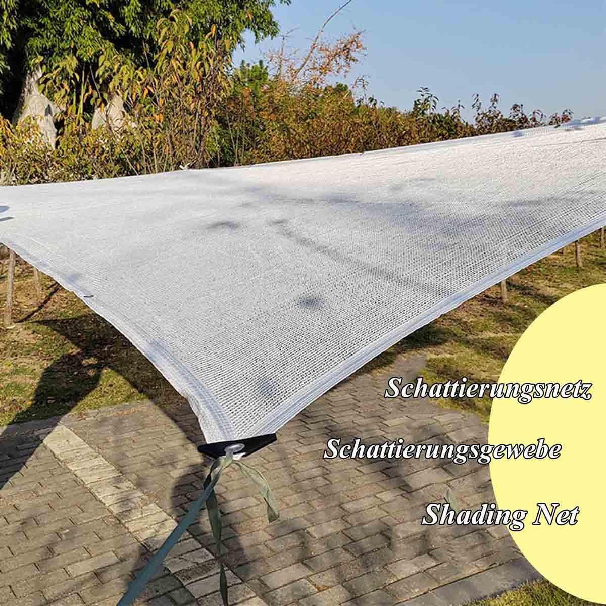 Rete ombreggiante Bianca con Protezione UV al 50% e Occhielli per Serra, fienile, canile, pollaio. Disponibile in Diverse Misure: 1x2m, 2x2m, 2x3m, 3x3m, 3x4m, 5x5m, 3x6m.