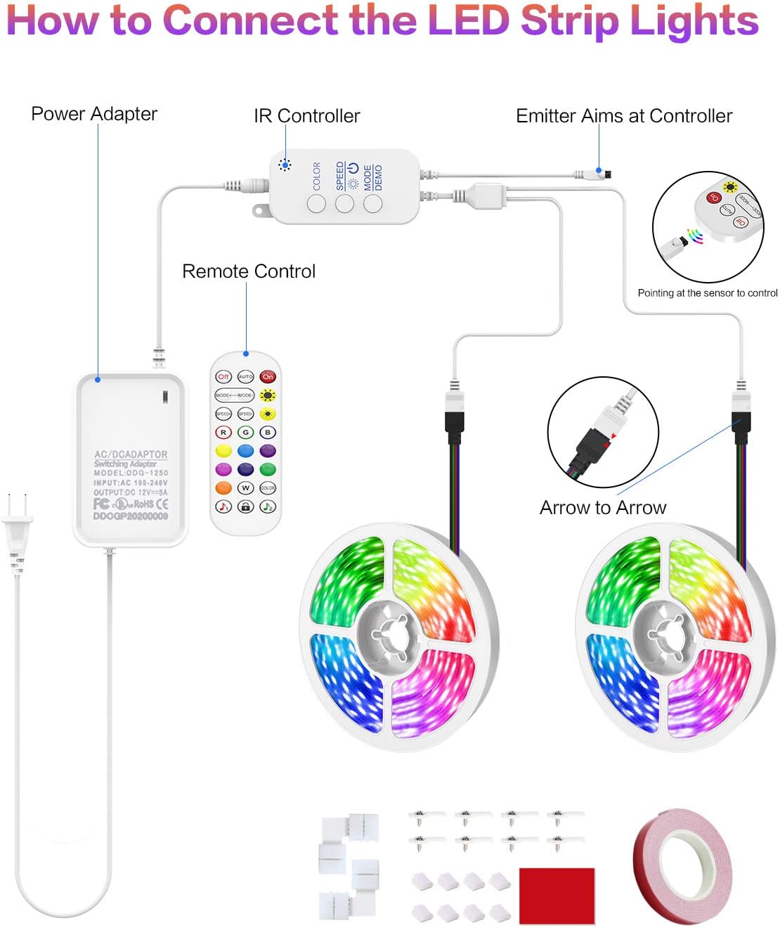 Buy 65 6ft Led Lights For Bedroom Jadisi Led Strip Lights Color Changing Lights With Remote App Control 2 Rolls Of 32 8ft Online In Indonesia B08nfvfx41