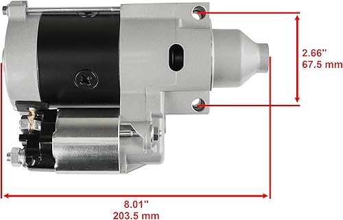 Miniatura 2 de Caltric Motor de arranque compatible con John Deere Tractor 325 335 Gt235 Gt245 Am127877