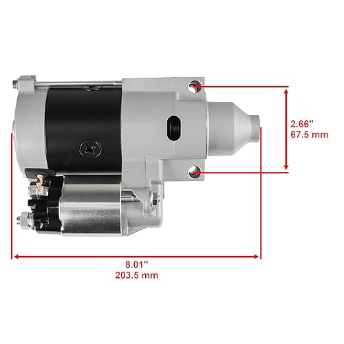 Miniatura 2 de Caltric Motor de arranque compatible con John Deere Tractor 325 335 Gt235 Gt245 Am127877