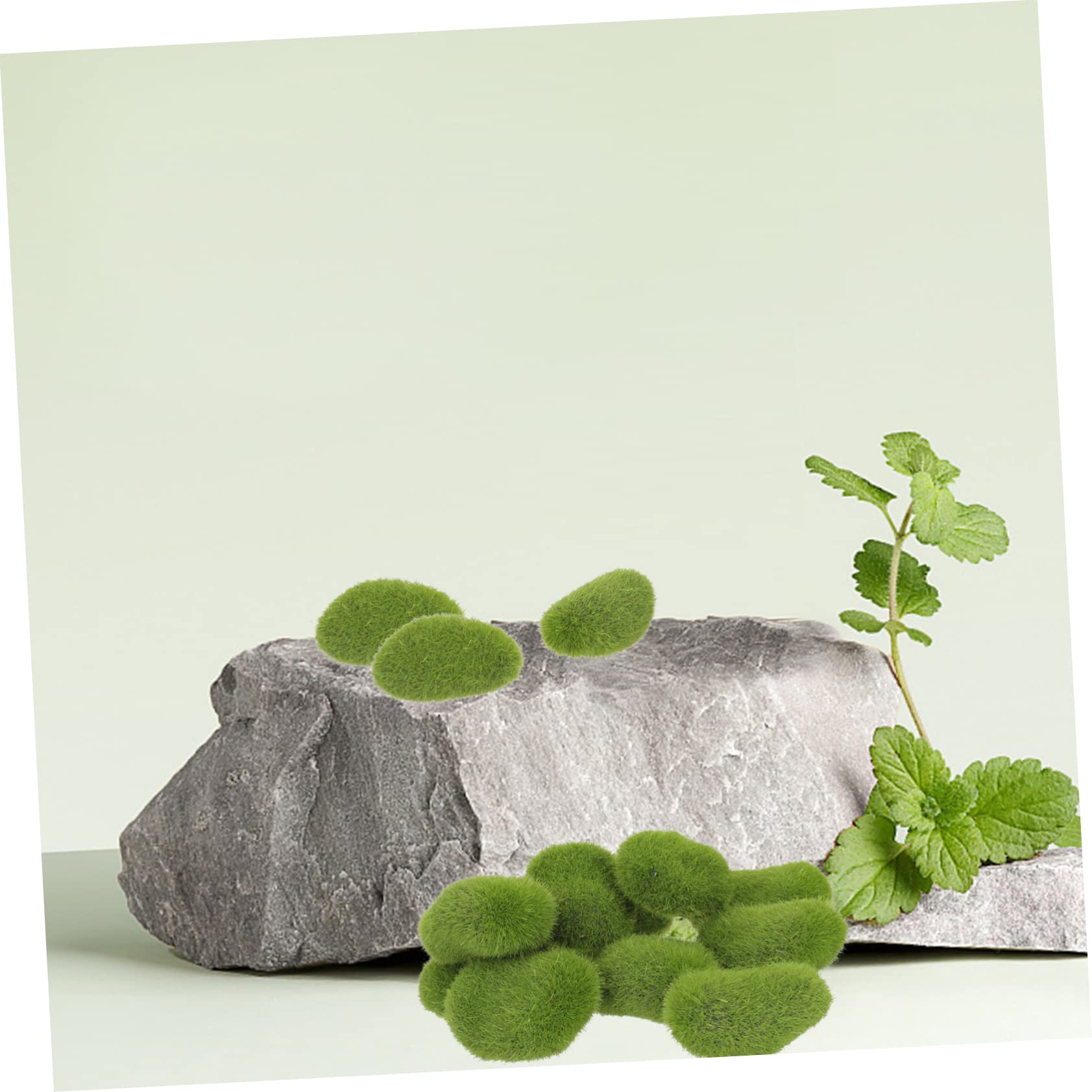 EXCEART 100piezas Piedras De Musgo Simuladas Decorativas para Jardines Imitación De Rocas De Musgo para Paisajismo Accesorios Naturales para Decoración De Bonsáis y Terrarios