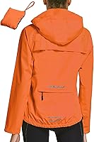 Vista 9 de Baleaf - Chaquetas impermeables para mujer, cortavientos reflectantes, plegables, ligeras, para correr, ciclismo, con capucha
