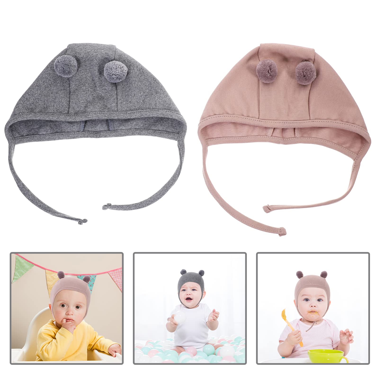 Toyvian Cappello da Cappello di Paglia Tappo per Tappo Berretti Cappelli E Guanti per Che Fa I Primi Passi Ragazza con Cappelli Appena Nati Cotone