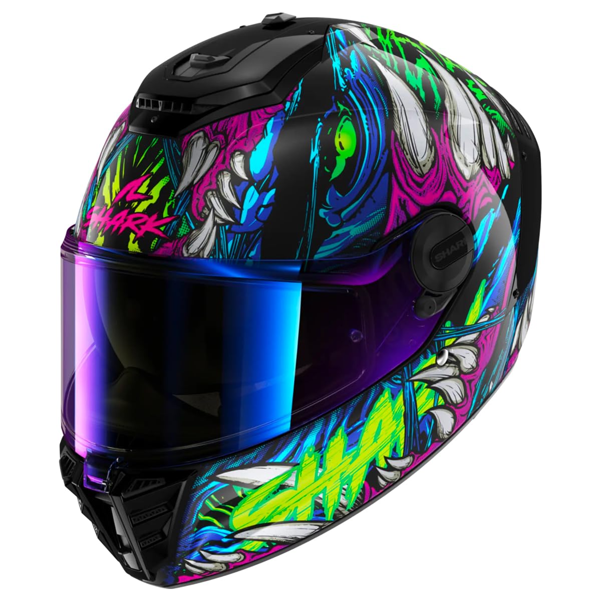 Shark, Casco Moto Integral SPARTAN RS SHAYTAN Black Green Violet, L