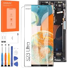 Original Screen for Samsung Galaxy S23 Ultra Screen Replacement for S23 Ultra LCD Screen SM-S918B Touch Display Digitizer Assembly Repair Parts with FrameOnly Fit US Version