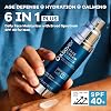 Crema facial 6 en 1 para hombre con FPS 40: protector solar invisible para defensa antiedad | NO GRASA | SIN RESIDUO BLANCO | HIDRATACIÓN TODO EL DÍA 3
