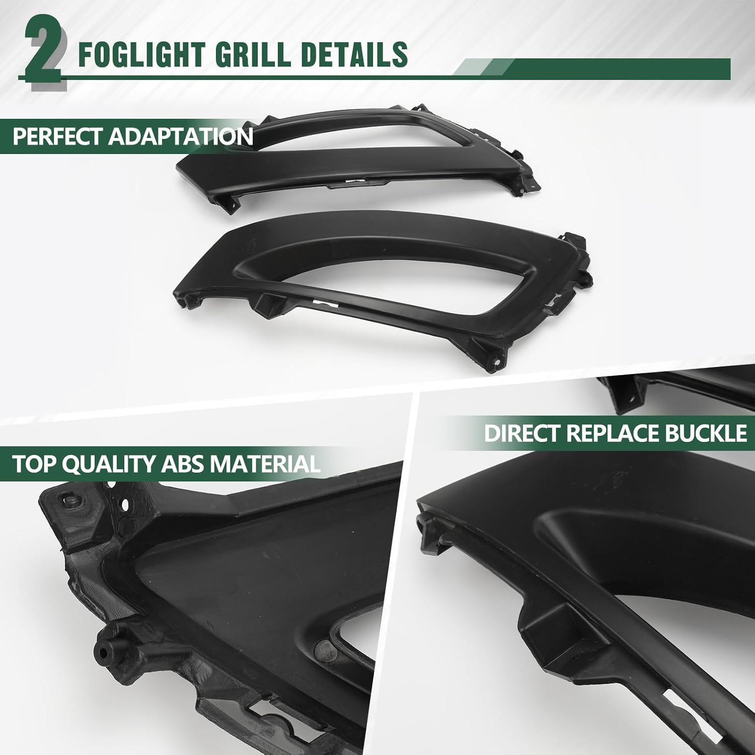 Front Grille Compatible with KIA Optima 2011 2012 2013 LX EX SX SXL, Front Bumper Lower & Upper Grille with 1 Pair Fog Lamp Covers