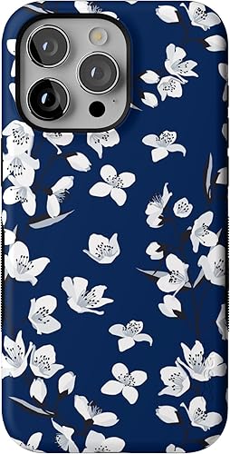 Vista 719 de Casely Funda para iPhone 15 Pro Jardín Secreto Flores mixtas Funda atrevida Compatible con MagSafe y botón de acción Jardín Secreto Floral