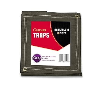 20' X 20' 12 Oz Canvas Tarp