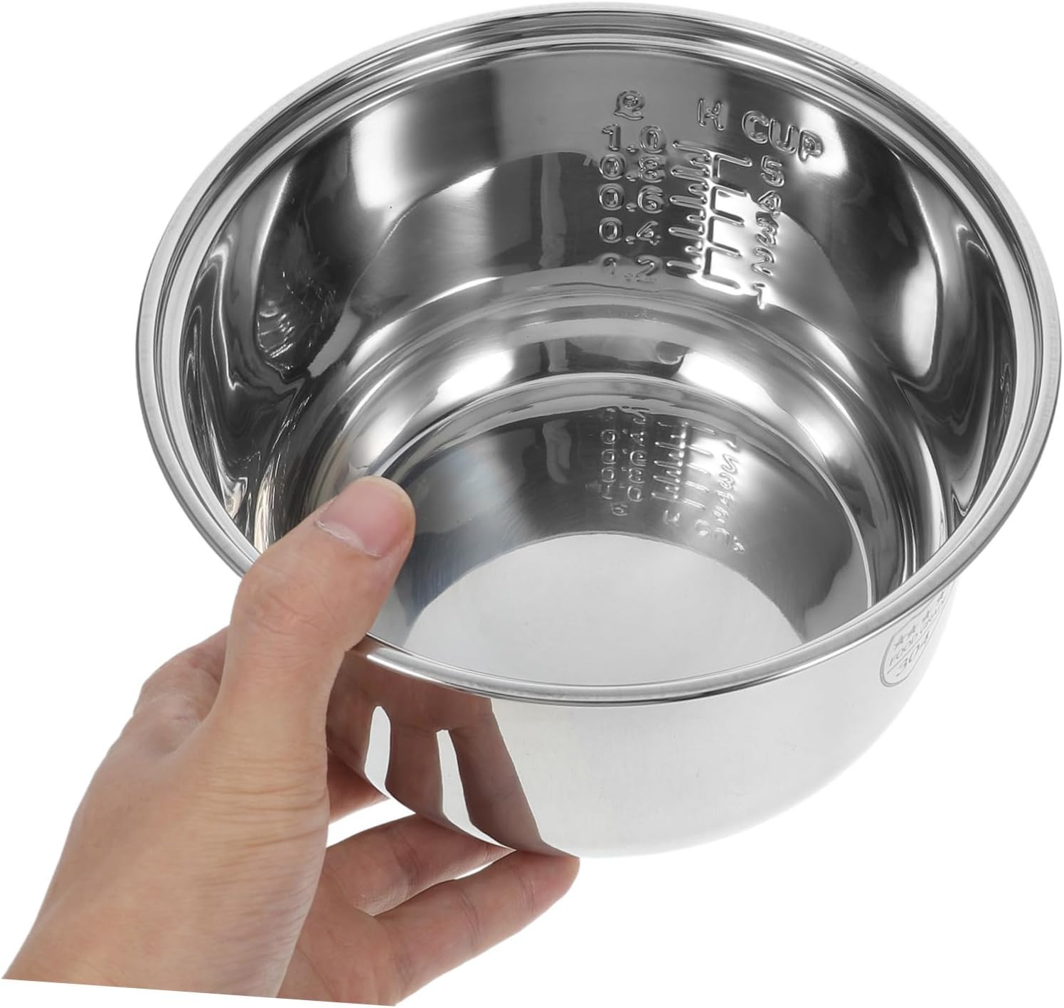 Stainless Steel Rice Cooker Inner Pot Replacement Compatible with Various Brands for Steaming Porridge and Daily Cooking Needs