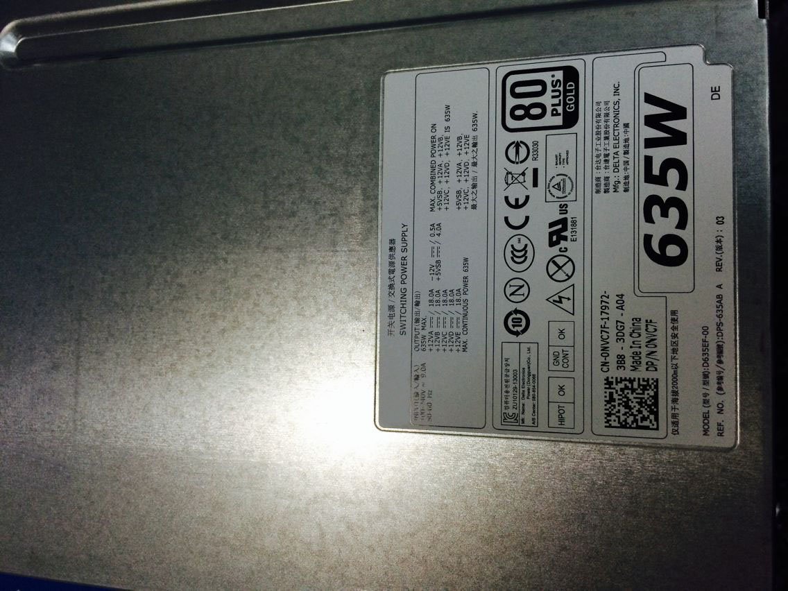 DELL PRECISION T3600　本体、ACケーブのみ DELL PRECISION T3600 本体、ACケーブのみ（| Musstad AC電源