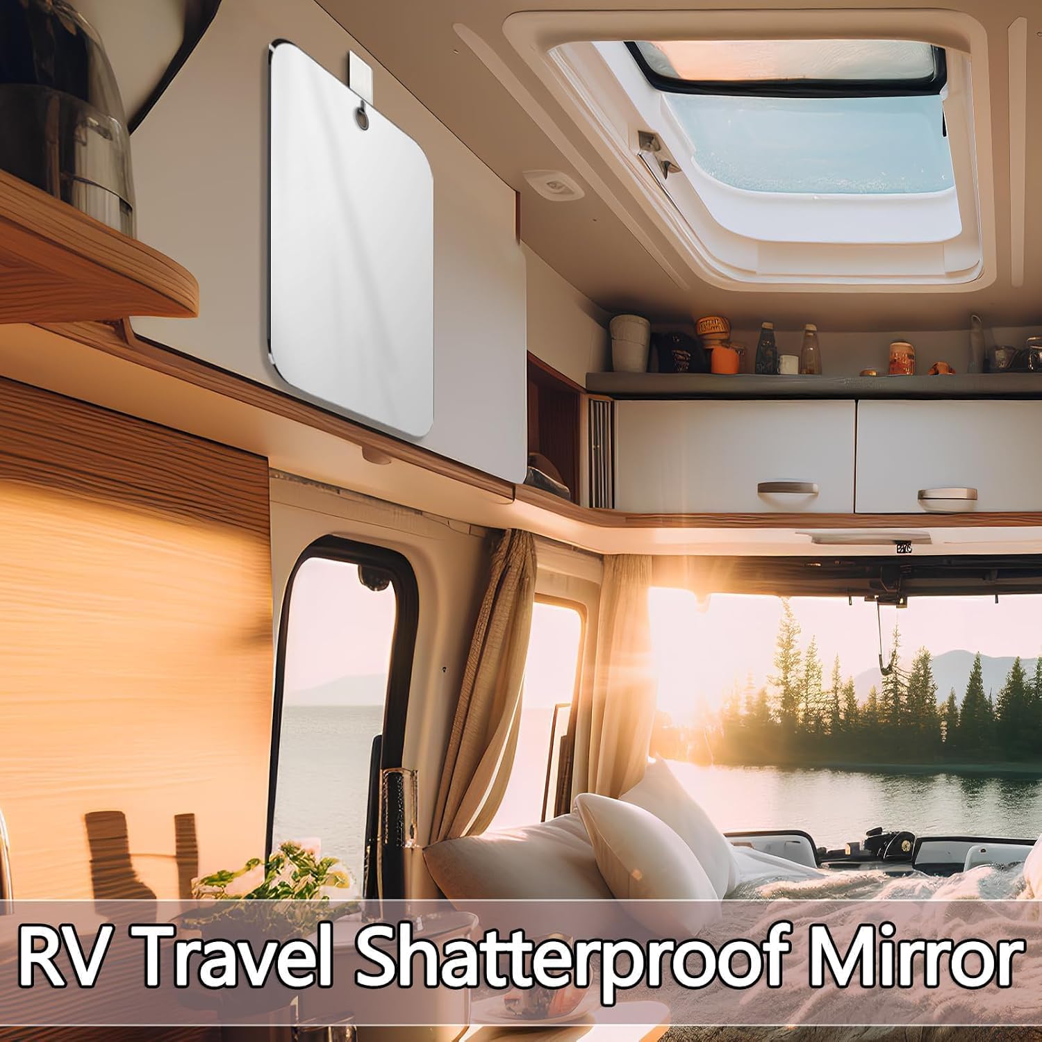 Shower Mirror for Shower, Shower Mirror for Shaving Men(Lager 11 x 8 Inch); Small Wall Mirror for Shower, Shatterproof Plexiglass Makeup Mirror, Travel Camping Shower Mirrors
