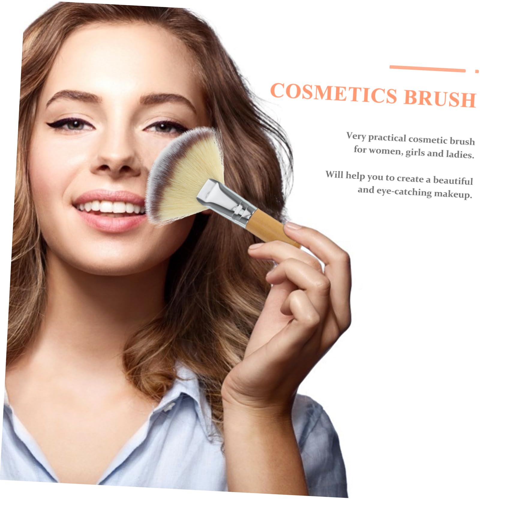 FOYTOKI Soft Bristles Face Makeup Brush Large for Setting Powder for Women and Ladies