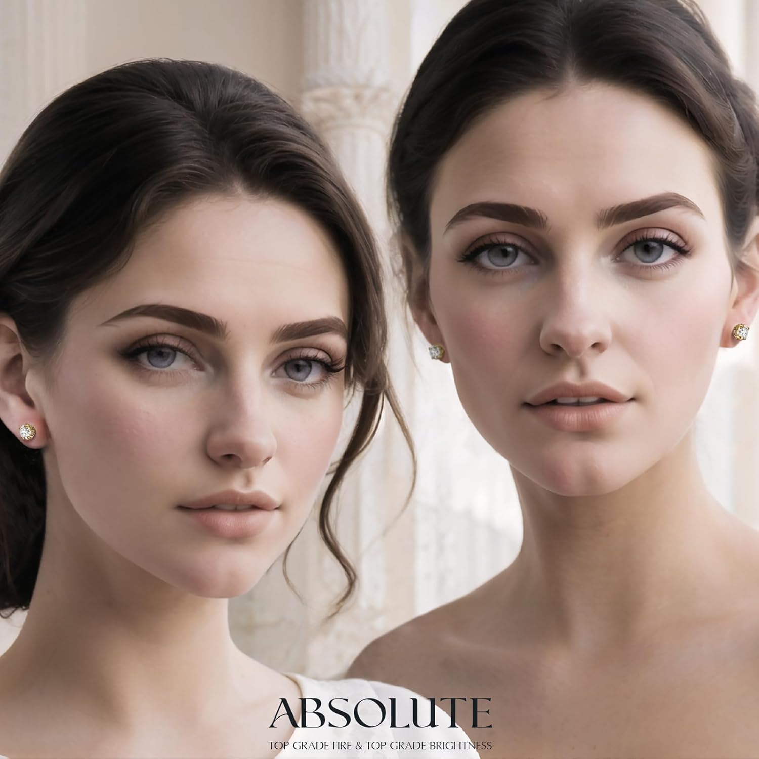 Moissanite Earrings Studs Sterling Silver Stud Earrings for Women 2 Carat S925 Earrings Hypoallergenic Gold Earring for Women Studs - Image 6