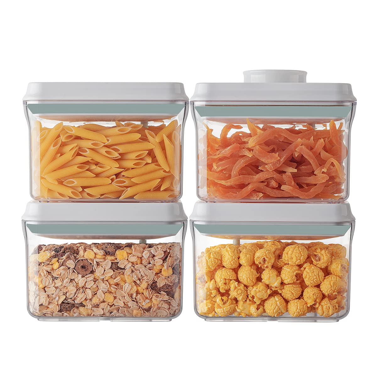 Ankou Luftdichtes Vorratsdosen-Set, BPA-frei, transparent (4 x 1,0 l)